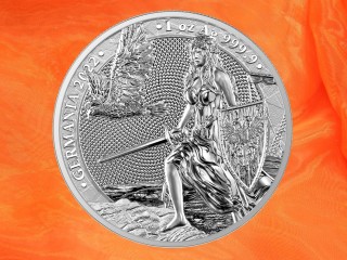1 Unze Germania 2022 5 Mark Silber BU (Auflage 25.000)