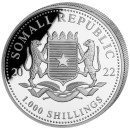 10 oz. Somalia Elephant African Wildlife silver coin 2022