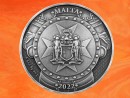 2 oz. Germania Knights Of The Past 2022 High Relief Antique Finish Bank of Malta 10 EURO silver (mintage 999)