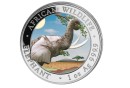 1 Unze Somalia Elefant mit Farbapplikation African Wildlife Silbermünze 2023 (Auflage 5.000)