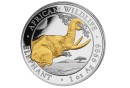 1 Unze Somalia Elefant mit Goldveredelung gilded African Wildlife Silbermünze 2023 (Auflage 3.000)
