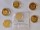 6 x 1 Unze Gold Mandala (Löwe, Nashorn, Elefant, Flußpferd, Büffel, Antilope) Goldmünzen Tschad 2018-2021 (Auflage je 100)