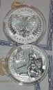 2 x 1 Unze Germania 2022 5 Mark Silber BU in Doppelkapsel