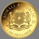 1 oz. Somalia Leopard African Wildlife gold coin Somalia 2023 (mintage 1.000)