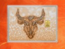 1 g gold gift bar flip motif: Zodiac sign Taurus