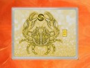 0,5 g gold gift bar flip motif: Zodiac sign Cancer