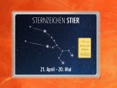 1/10 Unze Gold Geschenkbarren Flipmotiv: Sternzeichen Stier