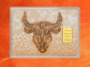 1/10 oz. gold gift bar flip motif: Zodiac sign Taurus