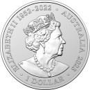 1 oz. Australia Zoo White Rhinoceros silver coin...