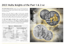 1 Unze Germania Knights Of The Past 2023 Bank of Malta 5 EURO Silbermünze BU (Auflage 15.000)