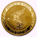 1 Unze Korean Tiger Goldmedaille BU Südkorea 2020...