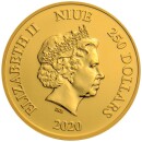 1 Unze Disney™ Mickey & Minnie™ Goldmünze Niue 2020 (Auflage 100)