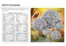1 Unze Germania 2024 5 Mark Silber BU (Auflage 15.000)