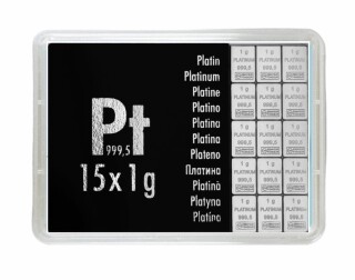 15 Gramm Platin Geschenkbarren Pt international