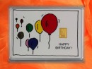 1 Gramm Gold Geschenkbarren Motiv: Happy birthday Luftballons