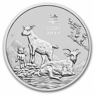 1 Unze Lunar III Ziege Silbermünze Australien 2027