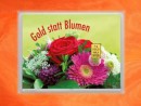 1 Gramm Gold Geschenkbarren Flipmotiv: Gold statt Blumen