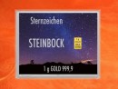 1 Gramm Gold Geschenkbarren Flipmotiv: Sternzeichen Steinbock