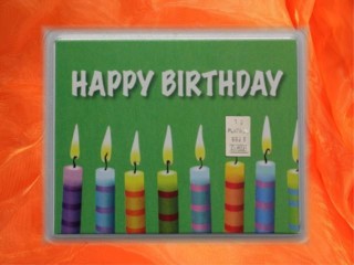 Geburtstag - Happy birthday Kerzen