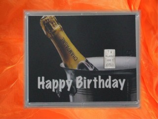 Geburtstag - Happy birthday Champagner